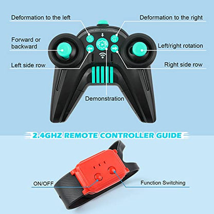 DDAI Gesture Sensing RC Stunt Car, 2.4GHz 4WD Hand Controlled & Remote Control Transforming Vehicle with 360° Flips, Birthday Toy Gifts for Boys Ages 6-12