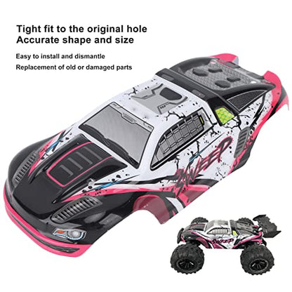 RC Car Body Shell PVC High Impact Resisting Car Body Shell Frame SCY 16101PRO 1/16 RC Cars (Rose)