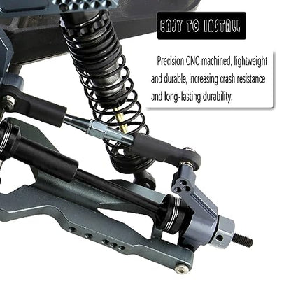 Full Aluminum Big Bore RC Shocks Absorber Damper Upgrades Part for 1/10 Slash/Stampede/Rustler/Bandit VXL 4X4 2WD,Front Rear Assembled Full Metal Shocks,4PCS Titanium - color: Titanium/4pcs