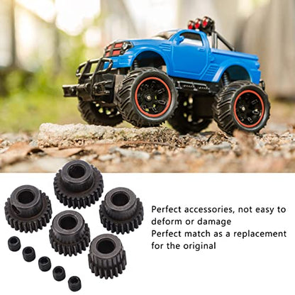 RC Motor Pinion Gear, 20T 22T 24T 26T 28T 5Pcs 48DP 5mm Shaft Hole Motor Pinion Gears Fit for Monster 1:10 Scale RC Truck