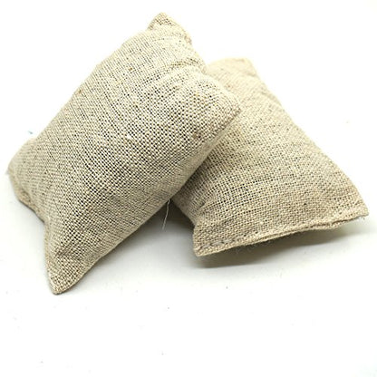 2PCS Simulation Sandbag Brown RC Car Simulated Sand Bags Decoration Sandbags Decor Tool Spare Parts for 1/10 SCX10 RC Carwler Car (2PCS)