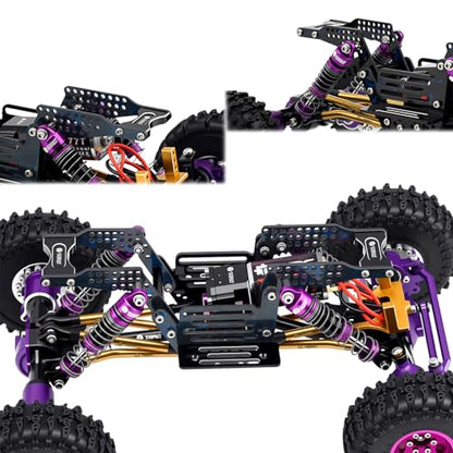 Blue Forged Carbon Fiber LCG Chassis Kit High Gloss Frame Rail for Redcat Ascent-18 1/18 Scale RC Rock Crawler Upgrades - style: Carbon Fiber