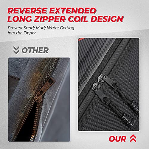 Kemimoto X3 Bag Upgraded X3 Storage Bags Center Shoulder Console Box Between Seat Storage Compatible with Can Am Maverick X3 MAX XRS XDS Turbo R RR 2017 2018 2019 2020 2021 2022 2023 | Between Seat Storage Compatible with Can Am Maverick X3 MAX XRS XDS Tu