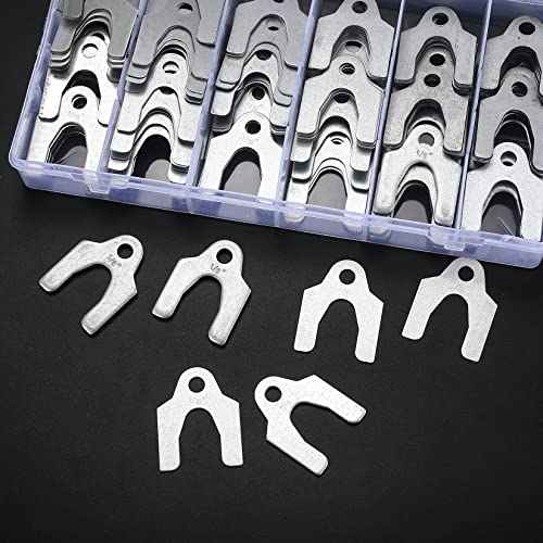 150 Pcs Auto Alignment Body Shims Kit - Spacers in Multiple Sizes | Versatile shim assortment (1/16'', 1/64'', 1/32'', 1/8''), perfect for car alignment and body adjustments.