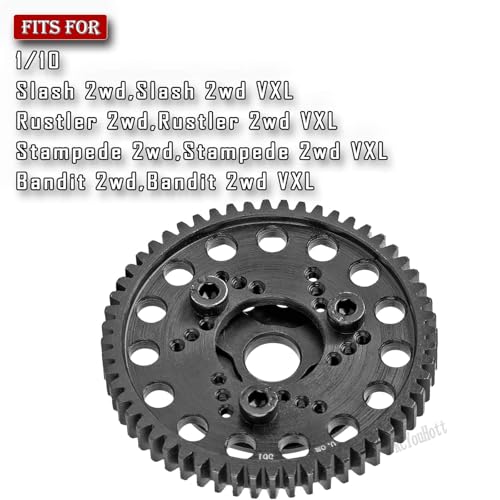 RCMYou RC 56T Slipper Clutch (0.8Mod) Transmission Gears Spur Gear Upgrades Part for 1/10 Rustler 2wd VXL/Slash 2wd VXL/Stampede 2wd VXL/Bandit 2wd VXL,56T Slipper Clutch,Green - color: Green - (56t Slipper Clutch)
