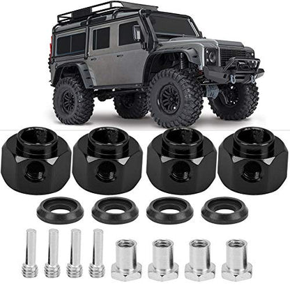 8mm Hex Wheel Hubs Extension Adapter Hub Widening Connector Accessory for / 1/10 RC Car(Black)