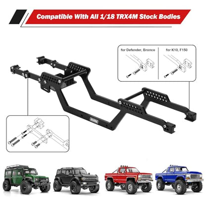 INJORA Aluminum Universal LCG Chassis Frame Kit for TRX4M