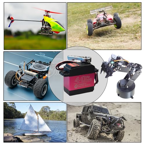 2Pack 40KG Digital RC Servo Waterproof DS3240MG High Torque Full Metal Gear Steering Servo Motor for 1/8 1/10 Scale RC Crawler Car Buggy Control Angle 270° 500us-2500us