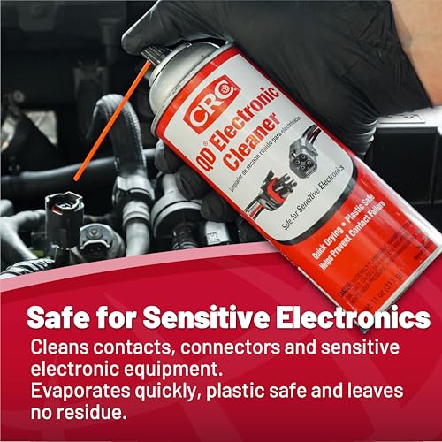CRC 05103 QD Electronic Cleaner -11 Wt Oz | Electronic Contact Cleaner, Circuit Board Cleaning, Sensitive Electronics, Fast Drying, No Residue.