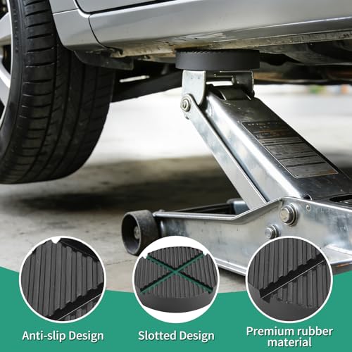 Universal Floor Jack Rubber Pad Jack Pad Adapter Pinch Weld Side Frame Rail Protector Puck/Pad (1 Pack) - color: 1 Pack