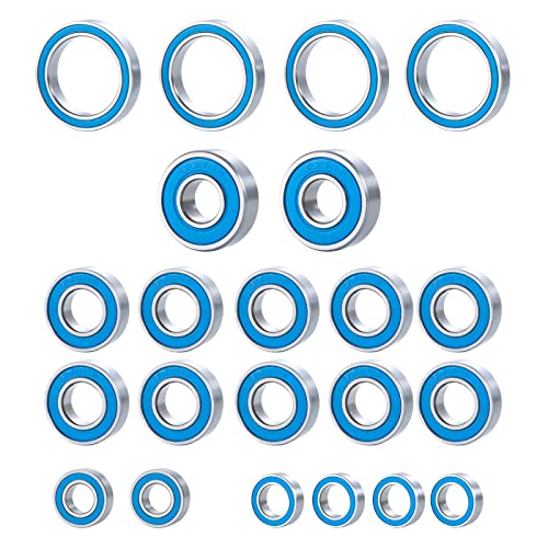 22PCS Steel Seal Ball Bearing Kit for Arrma Kraton Typhon Senton 6S | Outcast 6s BLX 1/8 RC Crawler Car Upgrade Parts