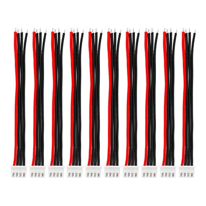 10PCS JST-XH 3S Balance Extension Cable, 3.9" 22AWG Silicone Lead Wire for LiPo Battery Charger, RC Balance Plug Connector Adapter - size: 3S