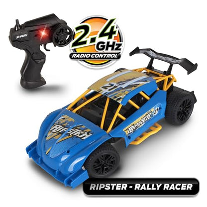 Mean Machines 2.4GHz RC Ripster Rally Racer; Rear Wheel Drive for Drifting Mastery; Colors Will Vary - style: Ripster
