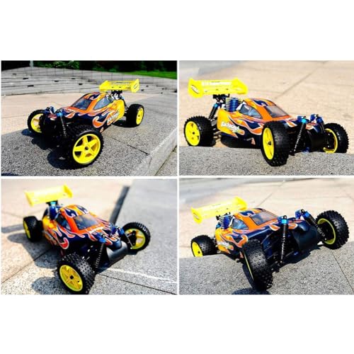 RC Car Two Speed Nitro RC Truck for Adult 1/10 75CC Oil-Powered RC Crawler Truck 90KM/H Fast 4WD Hobby Grade Racing Car Off Road Buggy Nitro Gas Power Remote Control Car RC Vehicle 94166