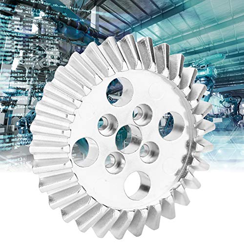 Bevel Gear Set, Mechanical Gears 2 Sets Bevel Gear Zinc Alloy + Aluminum Bearing 22mm Industrial Robot Parts for FRC