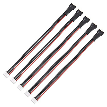 5Pcs ShareGoo 20CM JST-XH Balance Plug Charging Extension Wire Cable 22AWG for RC Car FPV Boat LiPo Battery Balance Charging (4Pin for 3S) - style: 4Pin for 3S