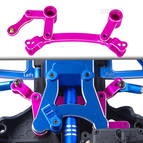 RC Upgrades Part for 1/10 Granite/Senton 3S & Mega550,Shock,A-Arm,Caster Block,Steering Blocks,Stub Axle Carriers,Links,Gearbox,Center Driveshaft Axles,Support,25T Spline,Steering,Pink - color: Pink - (Upgrades Part)