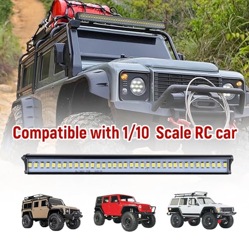 Super Bright RC LED Light bar Roof LED Lamp Kit 36 LED Light Bar for 1/10 Traxxas TRX4 SCX10 90027 SCX10 II 90046 RC4WD D90 RC Crawler Car (Type 1) - style: Type 1