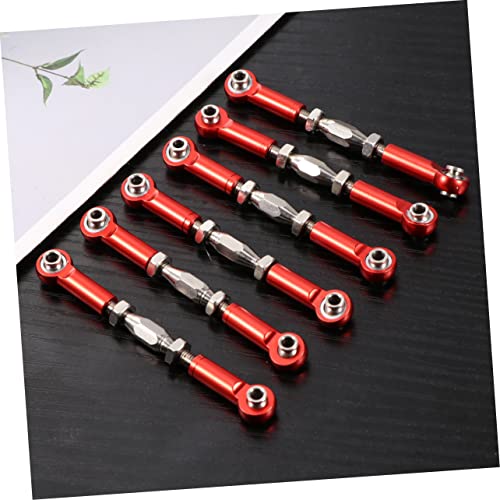 6pcs Adjustable Pull Rods Aluminum Turnbuckle Rod Linkage CNC Machined for Rc Car for Scale Hsp Racing Hpi Easy to Install
