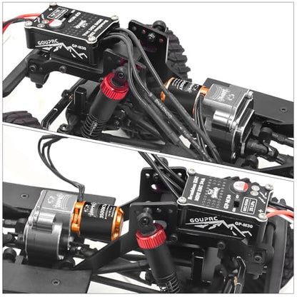 GOUPRC 3500KV Outrunner Brushless Motor & Upgrade 30A Brushless ESC for 1/18 TRX4M/ Ascent-18 Redcat RC Crawler Car Buggy Trcuck - style: Orange for TRX4M & Redcat 1/18