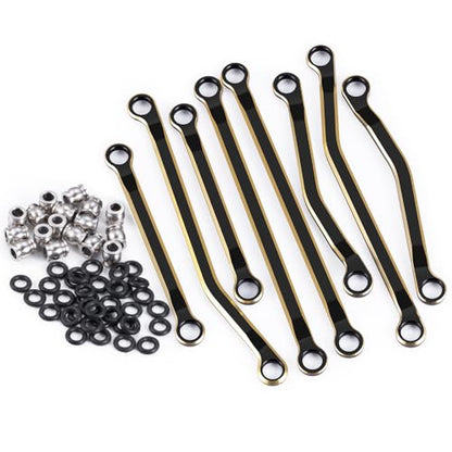 MORLORDY Brass RC High Clearance Chassis Links Heighten Linkage Set for 1/18 TRX4M K10 F150 RC Crawlers Car Upgrade Part