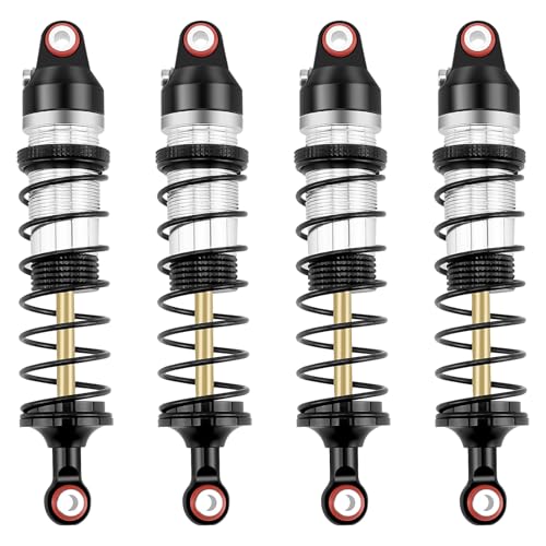 89mm Threaded Damper for Tra-xxas 1:16 Mini Maxx 4WD XRT VXL-3S | Monster Truck Upgrades Silver Aluminum 7075 Alloy Adjustable Spring Shock Absorber - color: Silver