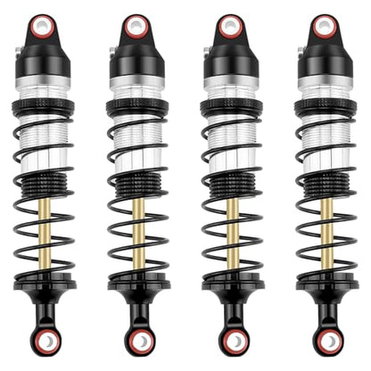 89mm Threaded Damper for Tra-xxas 1:16 Mini Maxx 4WD XRT VXL-3S | Monster Truck Upgrades Silver Aluminum 7075 Alloy Adjustable Spring Shock Absorber - color: Silver