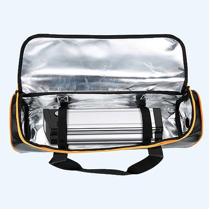 TMEOIIPY Ebike Battery Bag - Large Capacity Safe Fireproof Lipo Bag for Charging and Storage - Portable Ebike Accessory (20 x 6.3 x 6.3in) - style: 2 Pcs
