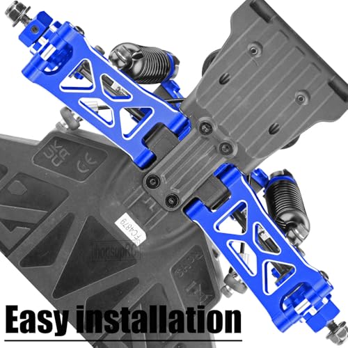 Upgrade Parts for 1/16 Mojave GROM 223S DSC 4X4 RTR,RC Shock& Arms&Drive Shaft CVD&Steering Knuckle Kit&Shock Tower&Adjustable Links&Steering Block&RC Gearbox&Sway Bar Kit,Navy Blue - color: Navy Blue(for 1/16)