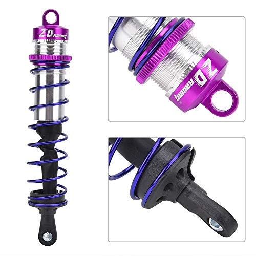 RC Shocks, Adjustable Oil Pressure Metal Shock Absorbers 4pcs Front Rear for 1/8 Scale Off-Road Racing Hobbyists and Daily Use