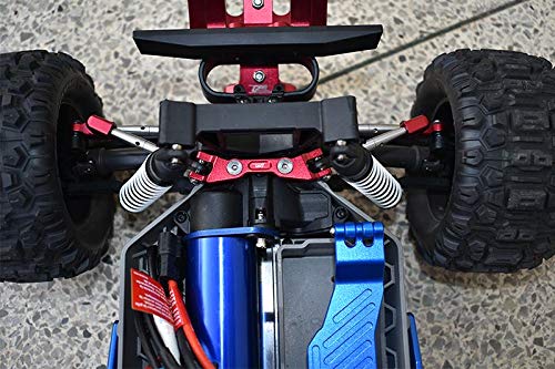Aluminum Front & Rear Tie Rods With Stabilizer For 1/10 Traxxas HOSS 4X4 VXL 90076-4 - 24Pc Set Red