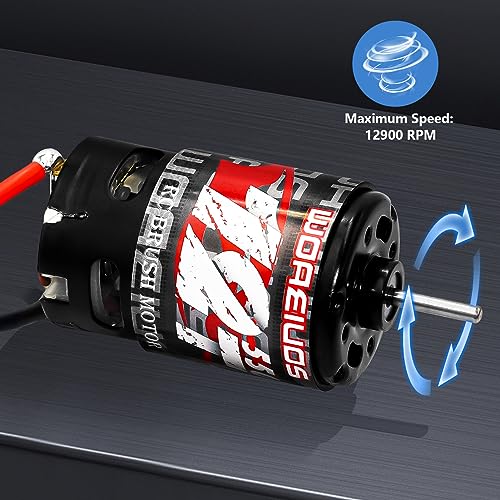 550 Brushed Motor 12T & Heatsink Combo for 1/10 RC Truck Car Slash Arrma Granite Senton Typhon Redcat Axial HPI - size: 12T Motor&Heatsink Combo