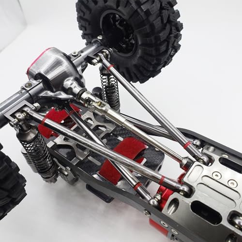 Stainless Steel DriveShaft Cut to Length for 1/10 Crawler SCX10(Black) | SCX10 Drive Shaft,Cut to Length Driveshaft,68-229mm U-Joint,for 1/10 RC LCG Rig Sportsy Scalers GSPEED Capra Pro Element DIY - color: Black