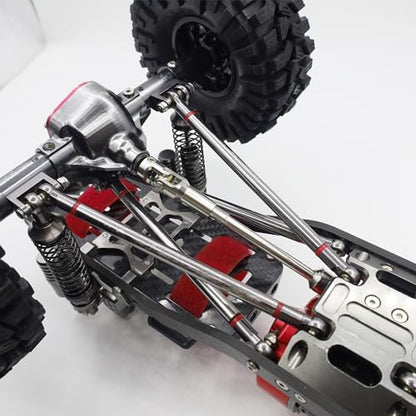 Stainless Steel DriveShaft Cut to Length for 1/10 Crawler SCX10(Black) | SCX10 Drive Shaft,Cut to Length Driveshaft,68-229mm U-Joint,for 1/10 RC LCG Rig Sportsy Scalers GSPEED Capra Pro Element DIY - color: Black