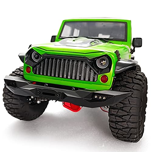 RC-Hub Metal Front Bumper with Led Light for 1/10 Axial SCX10 SCX10 II 90046 90047 TRX4 RC Crawler Car