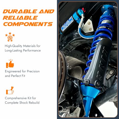 King 2.5 Shock Seal Kit for .875” Shaft – High Performance Rebuild Kit Compatible with Factory & Performance Series Shocks – Replaces 25000-900 – Off-Road Racing Grade by Baja Racing Supply.