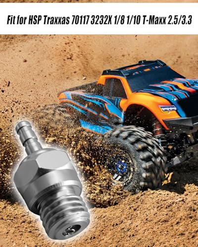 3232X N4 Medium Glow Plug Fit for Traxxas T-Maxx 2.5 3.3 Nitro RC Car Truck | N4 Spark Nitro Engine Parts Fit for Redcat 1/8 1/10 Kyosho HSP HPI Buggy, Replace 70117, 6PCS