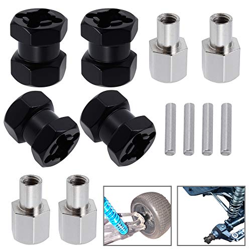 Alloy 12mm Wheel Hub Hex Spacer 15mm Offset Extension Drive Adapter for 1/10 RC Crawler Truck (15mm) - size: 15mm