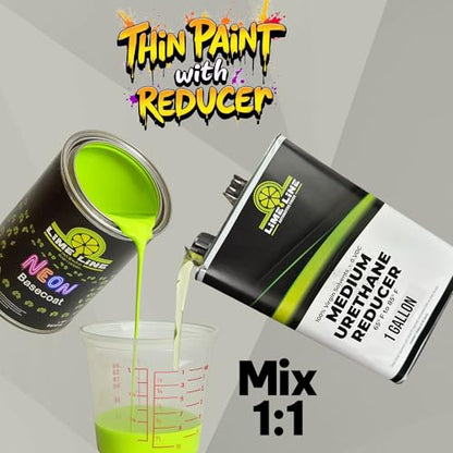 LiME LiNE Automotive Basecoats, 1k Urethane Base Coat Color (Black Basecoat Quart) - color: Black Basecoat - 1 Quart