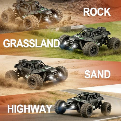 Fast Remote Control Car, RC Cars 1:16 4WD High Speed Motor | for Adults 30+KPH 2.4GHz Remote Control with No Delay Off Road RC Truck All Terrains RC Cars for Professional Enthusiast
