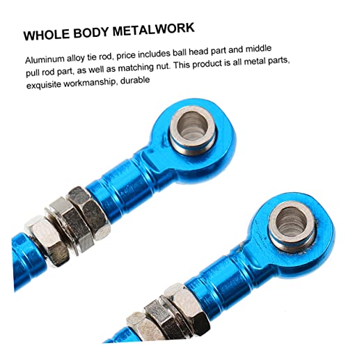 Homoyoyo 2pcs Adjustable Steering Tie Rods for Rc Cars Trucks Pull Rod Linkage Compatible Models High-Performance Link for Enhanced Steering Control