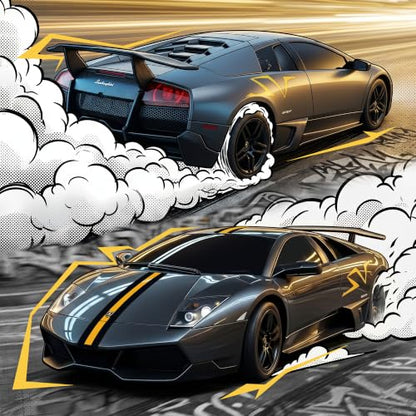 1:24 Official Licensed Lamborghini Murcielago LP670-4 Superveloce RC Car | Official Lamborghini replica,2.4G stable signal,rubber racing tires,ideal gift toy for boys ages 4-7, 8-12 and adults - color: Lambo-1:24 Lambo Murciélago Sv