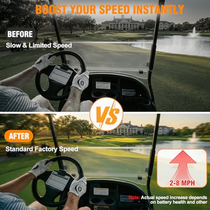 Speed Magnet Speed Sensor Fit for Club Car IQ DS Precedent 2004+ Tempo 2018+ 48V Electric Golf Cart with ADC Motor Includes Screws, OEM# 102704901 102265601