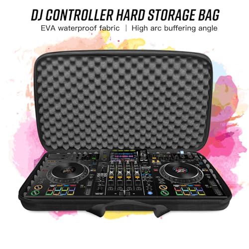 RAYMACE Lightweight Molded EVA Storage Case, DJ Controller Case | Shockproof Foam and Shoulder Strap(28.7x 16.3 x 5.5 inch） - size: 28.7x 16.3x 5.5 Inch