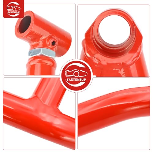 High Clearance Front Upper & Lower A-Arms for Can-Am Maverick X3 72" Body, Heavy-Duty 1.25" Tubular Steel, Adjustable Camber, Reinforced Suspension Arms Kit, Red - size: For 72" Can-Am, style: Front