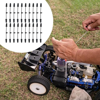Yiju 20 Pieces RC Car Retainer Strips RC Rubber Retainer Pull Tabs Attachments RC Car Accessories Body Clip Retainer Utility Small Size Elastic Rubber, 20 Pieces - color: 20 Pieces