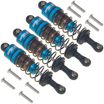 RC Aluminum Front & Rear Oil Filled Shocks Absorbers for Tamiya CC-01 Wrangler SCX10 D90 HSP HPI 1/10 RC Crawler Car Upgrades
