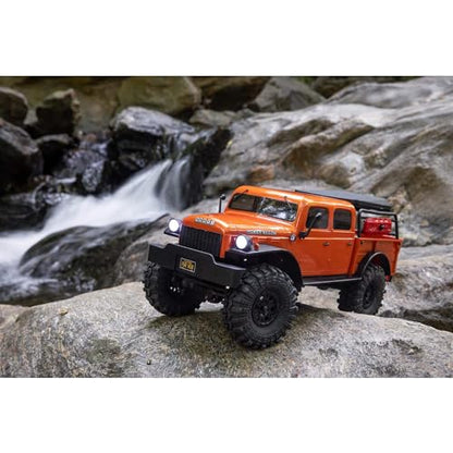 Axial RC Truck SCX24 40's 4 Door Dodge Power Wagon Orange1/24 4 Wheel Drive-RTR (Everything Needed to Run Included) AXI00007T1 - color: Orange