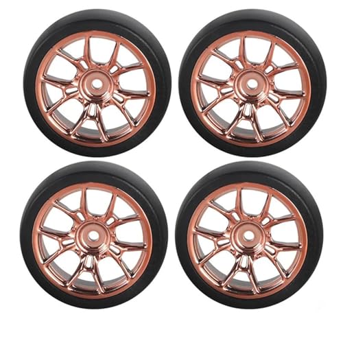 RC Toys For Ldrc AE86 A86 LD1801 LD1802 LD1803 LD1804 A01 A02 1/18 4pcs 31mm RC Hard Drift Tire Wheel Hard Tyre RC Car Upgrade Parts(Brown D) - color: Brown D