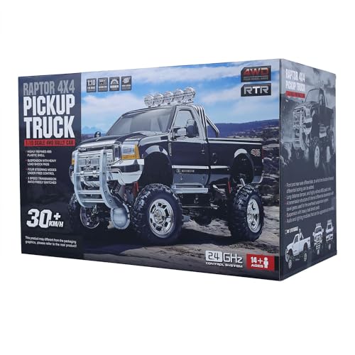 HG US in Stock 1/10 RC Pickup Truck P410 4 * 4 Rally Car Racing Crawler 2.4G Radio Motor ESC - color: White